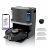 Прахосмукачка робот Shark PowerDetect Max RV2800ZEEU, 650W, 0.3 л, 372 м2, 360 LiDAR, Автономия до 110 мин, Wet Edge Detect, Черен