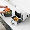 Двоен фритюрник с горещ въздух Ninja SL400EUWH, 2470W, 9.5 л, 2 кошници, 6 програми, Max Crisp, Функции Sync и Match, Бял