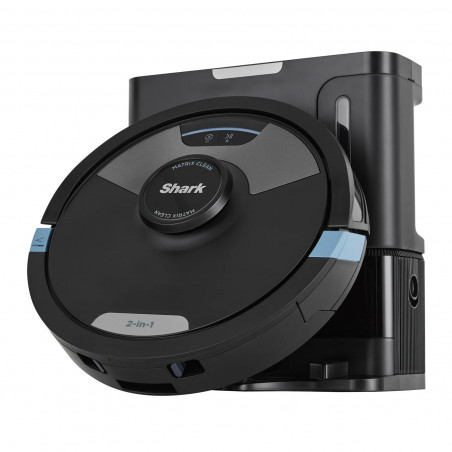 Прахосмукачка робот Shark Matrix Plus RV2620WAEU, 650 W, 0.3 л, 360 LiDAR, Автономия до 110 мин, Matrix Clean, Черен