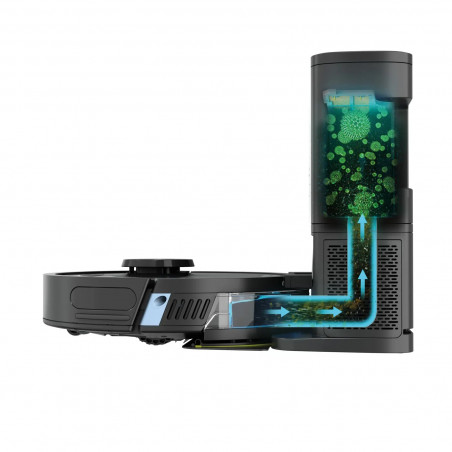 Прахосмукачка робот Shark Matrix Plus RV2620WAEU, 650 W, 0.3 л, 360 LiDAR, Автономия до 110 мин, Matrix Clean, Черен