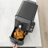 Двоен фритюрник с горещ въздух Ninja SL451EU, 2470W, 9.5 л, Цифров термометър, 2 кошници, 6 програми, Max Crisp, Sync & Match, Сив