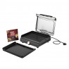 Електрическа скара Ninja GR101EU, 1450W, 28х37 см, Бързо загряване, 60-260C, 2 Плочи, Черен
