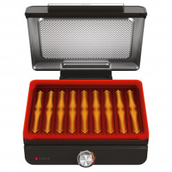 Електрическа скара Ninja GR101EU, 1450W, 28х37 см, Бързо загряване, 60-260C, 2 Плочи, Черен