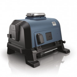 Електрически грил Ninja OG901EU, SMART, 1700W, 7 програми, 45х29 см, 260C, Керамична плоча, Woodfire технология, IPX4, Черен/син