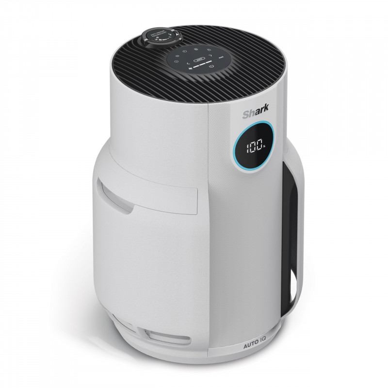 Пречиствател на въздух Shark NeverChange HP150EU, До 60 м3, 26W, 5 скорости, Без смяна на филтър до 5 години, LED дисплей, Бял