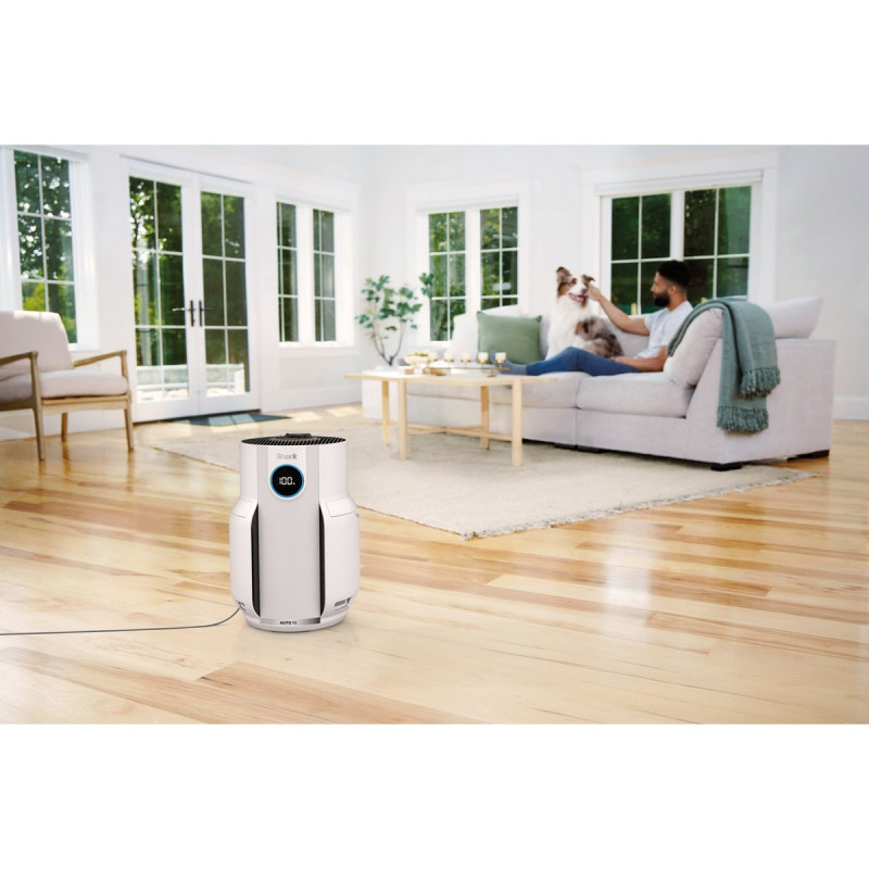 Пречиствател на въздух Shark NeverChange HP150EU, До 60 м3, 26W, 5 скорости, Без смяна на филтър до 5 години, LED дисплей, Бял