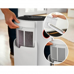 Пречиствател на въздух Shark NeverChange HP150EU, До 60 м3, 26W, 5 скорости, Без смяна на филтър до 5 години, LED дисплей, Бял