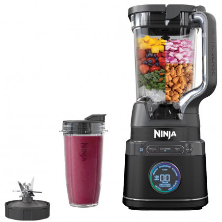 Блендер Ninja Detect Power Pro & Single Serve TB301EU, 1200W, 2.1 л, 10 скорости +импулси, BlendSense, Torque Detect, Таймер, Разпознаване на съставки, Черен
