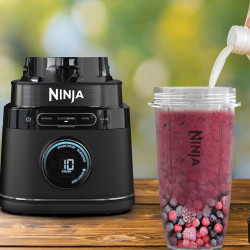 Блендер 3в1 Ninja TB401EU, 1200W, 2.1 л, 10 скорости + режими, Таймер, LED, BlendSense технология, Без BPA, Черен