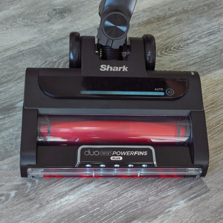 Вертикална прахосмукачка Shark IZ420EUT, 309W, Чупещо се рамо, 0.85 л, Автономия 120 мин, Clean Sense IQ, LED, PowerFins Plus, Сив