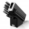 Комплект кухненски ножове с точило Ninja K62014EUUK, 14 части, StaySharp, Ергономичен дизайн, Сребрист/черен