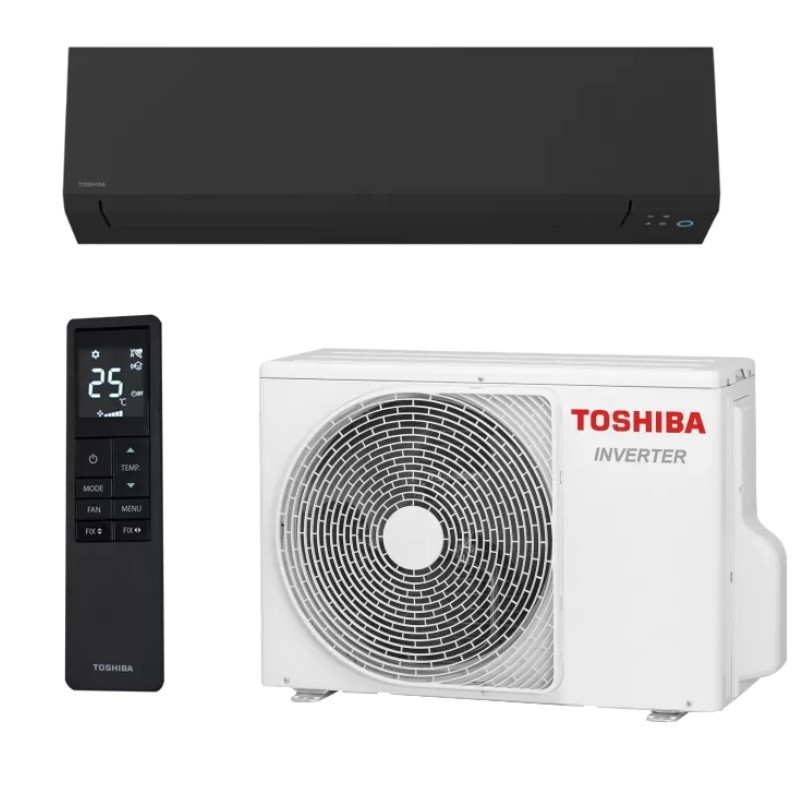 Инверторен климатик Toshiba Shorai Edge RAS-B13G3KVSGB-E + RAS-13J2AVSG-E1, 13000 BTU, 26 м2, A+++, Wi-Fi, R-32, 12 функции, Черен