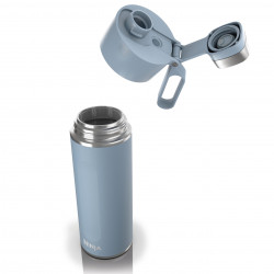 Термос Ninja DW2401EUUKBL, 700 мл, Подходящ и за газирани напитки, Тройна термоизолация, Без BPA, Топло до 8ч, Студено до 24ч, Син