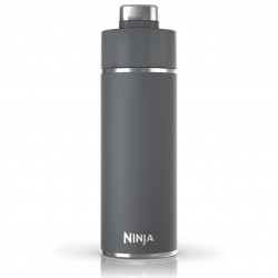 Термос Ninja DW2401EUUKGY, 700 мл, Подходящ и за газирани напитки, Тройна термоизолация, Без BPA, Топло до 8ч, Студено до 24ч, Сив