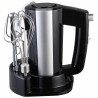 Миксер Rosberg R51110KB, 300 W, 5 скорости + Турбо, Поставка за аксесоари, Черен/сребрист
