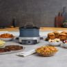 Мултикукър Ninja MC1101EU, 1400W, 6 л, 8 програми, Таймер, Студени дръжки и основа, Среднощно синьо