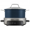Мултикукър Ninja MC1101EU, 1400W, 6 л, 8 програми, Таймер, Студени дръжки и основа, Среднощно синьо