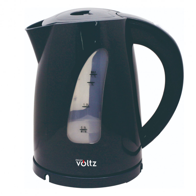 Електрическа кана Oliver Voltz OV51230B, 2200W, 1.7 л, Светлинен индикатор, Безжична, Черен