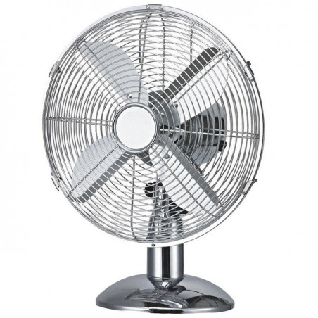 Настолен вентилатор Finlux FSF-1235-SS, 50W, 30 см, 3 скорости, Неръждаема стомана, Инокс