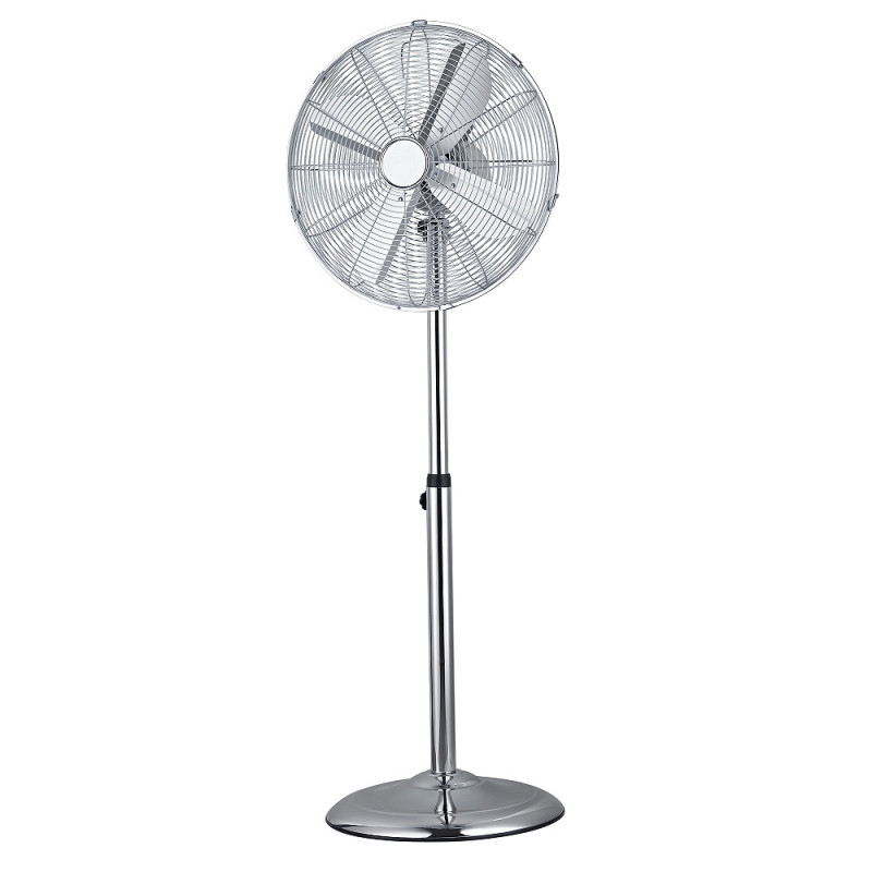 Вентилатор на стойка Finlux FSF-1624-SS, 60W, 40 см, 3 скорости, Неръждаема стомана, Инокс