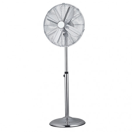 Вентилатор на стойка Finlux FSF-1813-SS, 60W, 45 см, 3 скорости, Неръждаема стомана, Инокс