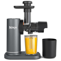 Сокоизстисквачка Ninja Cold Press JC151EU, 150W, 700 мл, Студено пресоване, 2 филтъра, Без BPA, Обратна скорост, Черен/сив