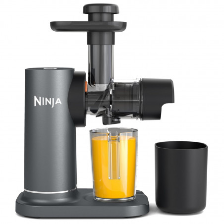 Сокоизстисквачка Ninja Cold Press JC151EU, 150W, 700 мл, Студено пресоване, 2 филтъра, Без BPA, Обратна скорост, Черен/сив