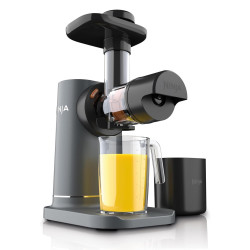 Сокоизстисквачка Ninja Cold Press JC151EU, 150W, 700 мл, Студено пресоване, 2 филтъра, Без BPA, Обратна скорост, Черен/сив