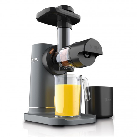 Сокоизстисквачка Ninja Cold Press JC151EU, 150W, 700 мл, Студено пресоване, 2 филтъра, Без BPA, Обратна скорост, Черен/сив
