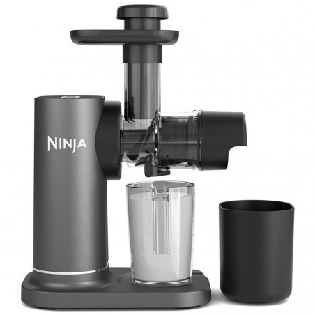 Сокоизстисквачка Ninja Cold Press JC151EU, 150W, 700 мл, Студено пресоване, 2 филтъра, Без BPA, Обратна скорост, Черен/сив