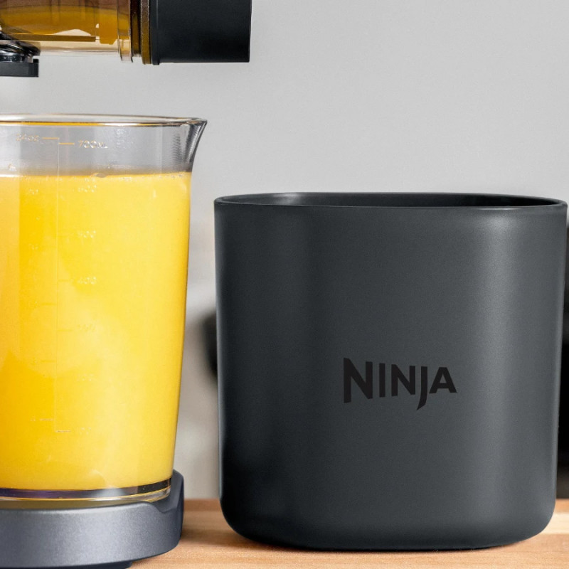 Сокоизстисквачка Ninja Cold Press JC151EU, 150W, 700 мл, Студено пресоване, 2 филтъра, Без BPA, Обратна скорост, Черен/сив