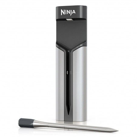 Кухненски термометър Ninja ProChef WP100EU, Bluetooth, Мобилно приложение, Сензор за вътрешна и околна темп, До 370C, Черен/сребрист