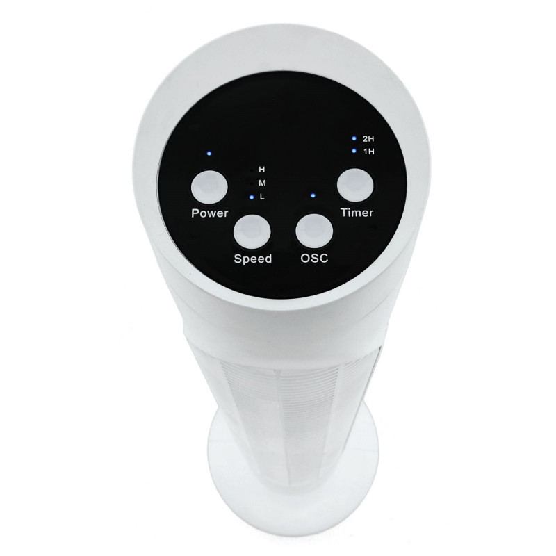 Вентилатор кула Elite ETTF-0330, 50W, 83 см, Таймер, 3 скорости, Бял