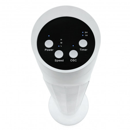 Вентилатор кула Elite ETTF-0330, 50W, 83 см, Таймер, 3 скорости, Бял