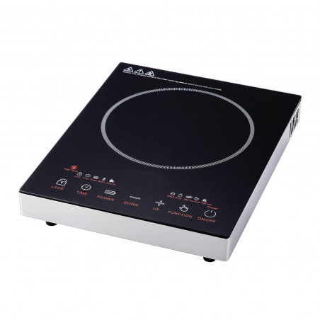 Единичен инфрачервен котлон Elite EFP-1256T, 2200W, LED дисплей, Сензорно управление, Таймер, Черен/сив