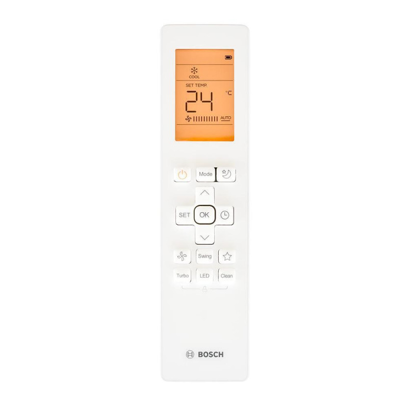 Инверторен климатик Bosch CL2000 Set 35 WE, 12000 BTU, 25 м2, A++, R32, Допълнително подгряване, Бял