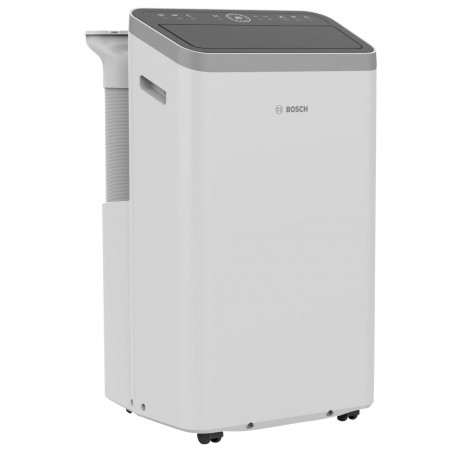 Мобилен климатик Bosch Cool 4000, 9000 BTU, 35 м2, А, Auto Swing, Таймер, LCD дисплей, Нощен режим, Бял/черен