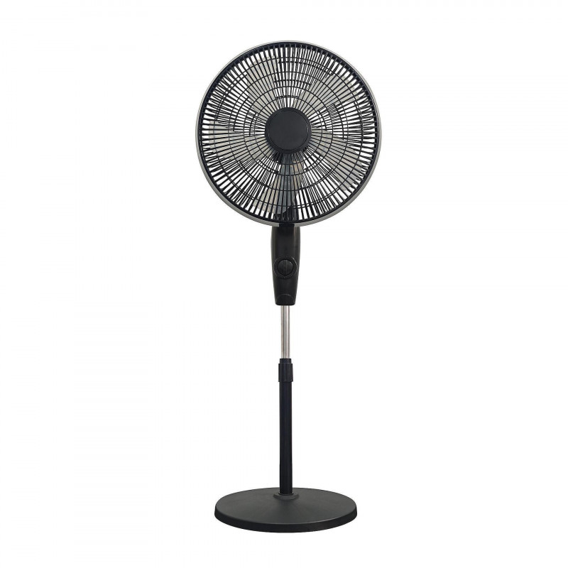 Вентилатор Elite ETSF-0335, 60W, 40 см, 3 скорости, 5 перки, Йонизатор, Черен