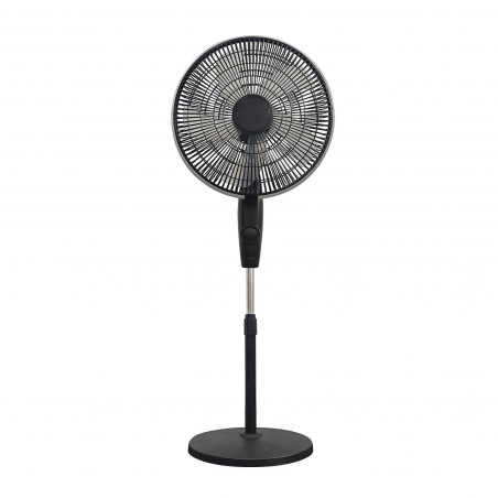 Вентилатор Elite ETSF-0335, 60W, 40 см, 3 скорости, 5 перки, Йонизатор, Черен