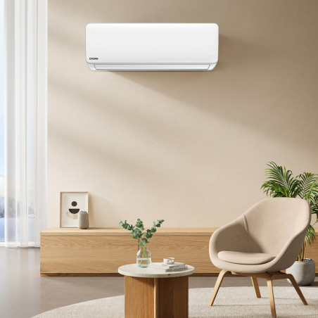 Инверторен климатик Crown CIT-18FO62AS, 18000 BTU, А++, Карбонов и сребърен филтър, Самопочистване, Саморазмразяване, Бял