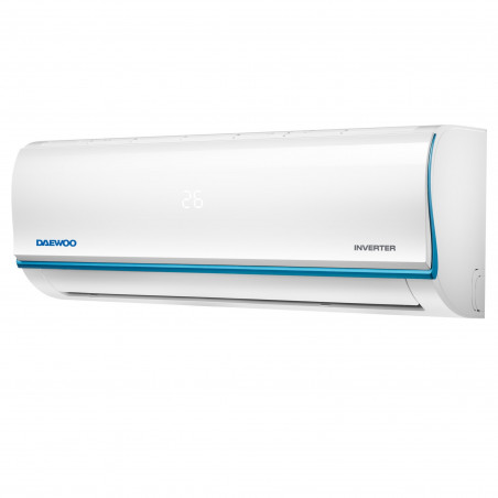 Инверторен климатик Daewoo SAF24M1WR30, 24000 BTU, А++, 60 м2, 7 режима, Wi-Fi, Автоматично размразяване и регулиране на темп, Самопочистване, Таймер, Jet Cool/Heat, Бял