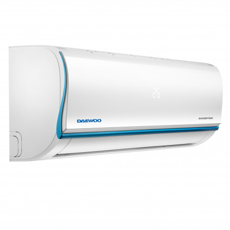 Инверторен климатик Daewoo SAF24M1WR30, 24000 BTU, А++, 60 м2, 7 режима, Wi-Fi, Автоматично размразяване и регулиране на темп, Самопочистване, Таймер, Jet Cool/Heat, Бял