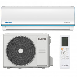 Инверторен климатик Daewoo SAF24M1WR30, 24000 BTU, А++, 60 м2, 7 режима, Wi-Fi, Автоматично размразяване и регулиране на темп, Самопочистване, Таймер, Jet Cool/Heat, Бял