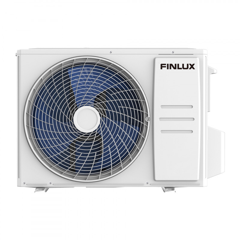 Инверторен климатик Finlux 12FERRO87BRIS, 12000 BTU, А+++, 30 м2, Wi-Fi, Комфортен бриз, 4D обдухване, Нагревател на външно тяло, Инокс