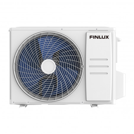 Инверторен климатик Finlux 12FERRO87BRIS, 12000 BTU, А+++, 30 м2, Wi-Fi, Комфортен бриз, 4D обдухване, Нагревател на външно тяло, Инокс