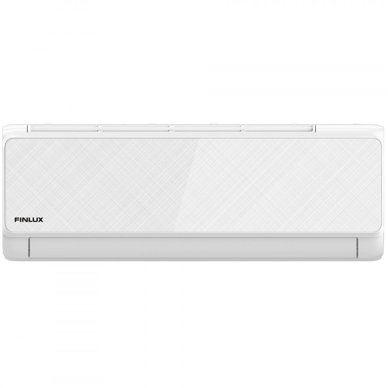 Инверторен климатик Finlux 12LIE55BE, 12000 BTU, 30 м2, Нагревател на външно тяло, 4D обдухване, Работа при -25C, Бял