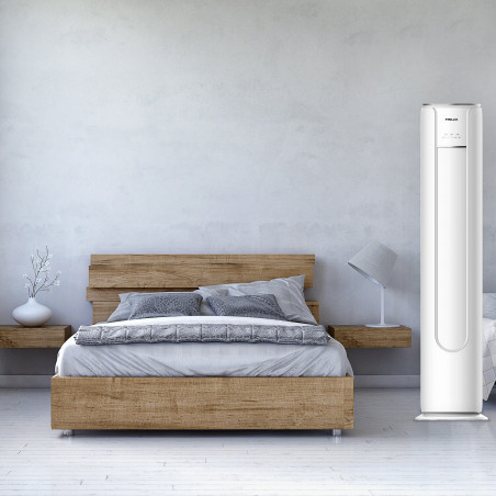 Климатик колонен Finlux 24KAQ1PH, 24000 BTU, A++, 55 м2, R32, Влагоулавяне 3л/ч, Бял