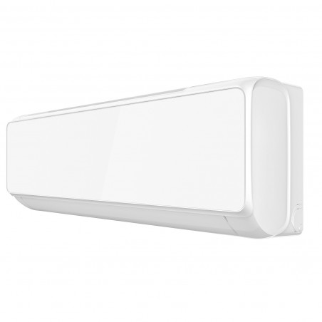 Инверторен климатик Finlux 24QUA58LIS, 24000 BTU, 55 м2, A+++, Wi-Fi, Нагревател на външно тяло, Плазмен филтър, 4D обдухване, Бял