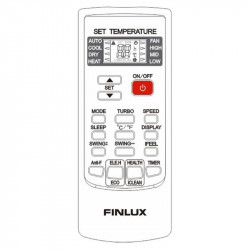 Колонен климатик Finlux 48KA3PH 48000 BTU, 120 м2, А+++, Трифазен, R32, 2100 м3/ч, Бял