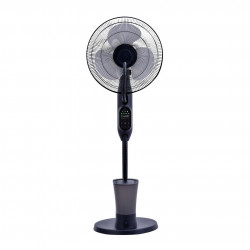 Вентилатор Elite EFM-0357R, 70W, 40 см, 2.8 л, 3 скорости, 3 режима, 3 перки, Eнергоспестяващ, Водна мъгла, Черен